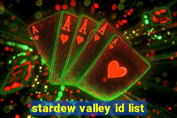 stardew valley id list